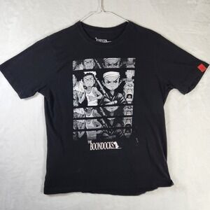 The Boondocks Cartoon Adult‎ Swim Black T Shirt Graphic Tee Medium